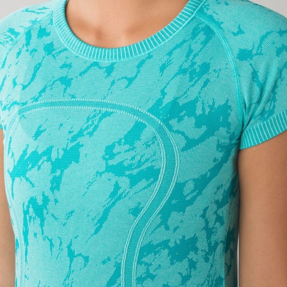 Lululemon Swiftly Tech Short Sleeve Top 4 Teal Blue - Picture 3 of 8